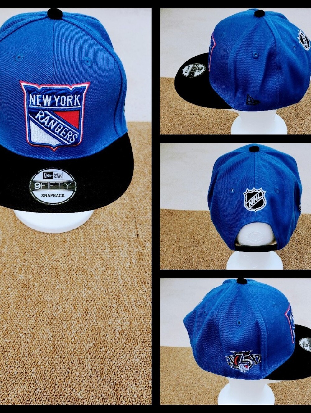 NEW YORK RANGERS NHL HOCKEY SNAPBACK HAT.